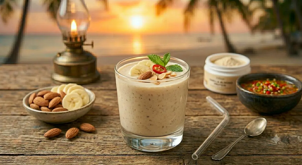 Banana-Almond Protein Smoothie
